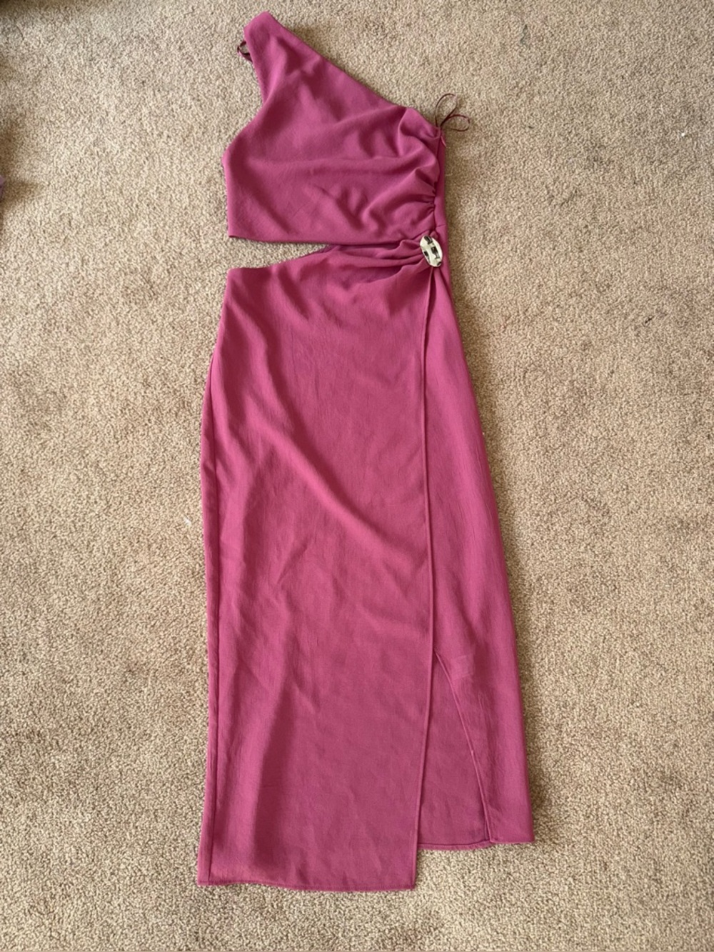 Zara Asymmetric Midi Dress XS